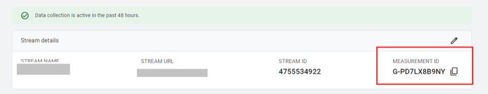 รหัสการวัด GA4