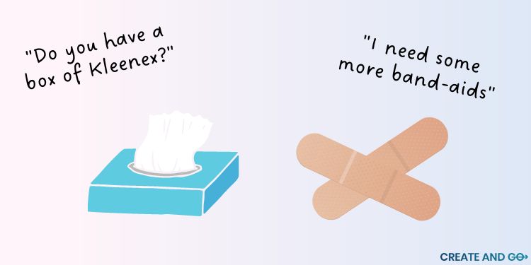 Synecdoche-Beispiel für Marken