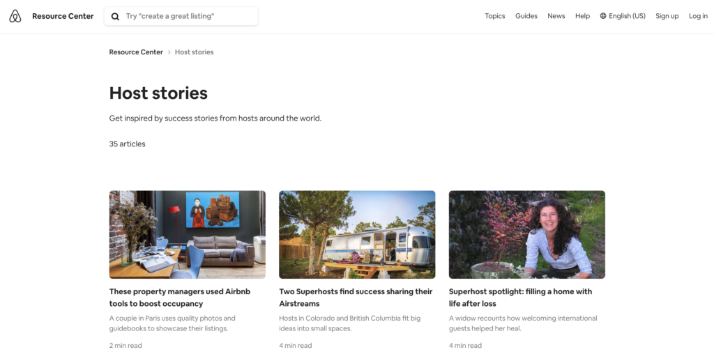 Airbnb-Erfahrungsberichte