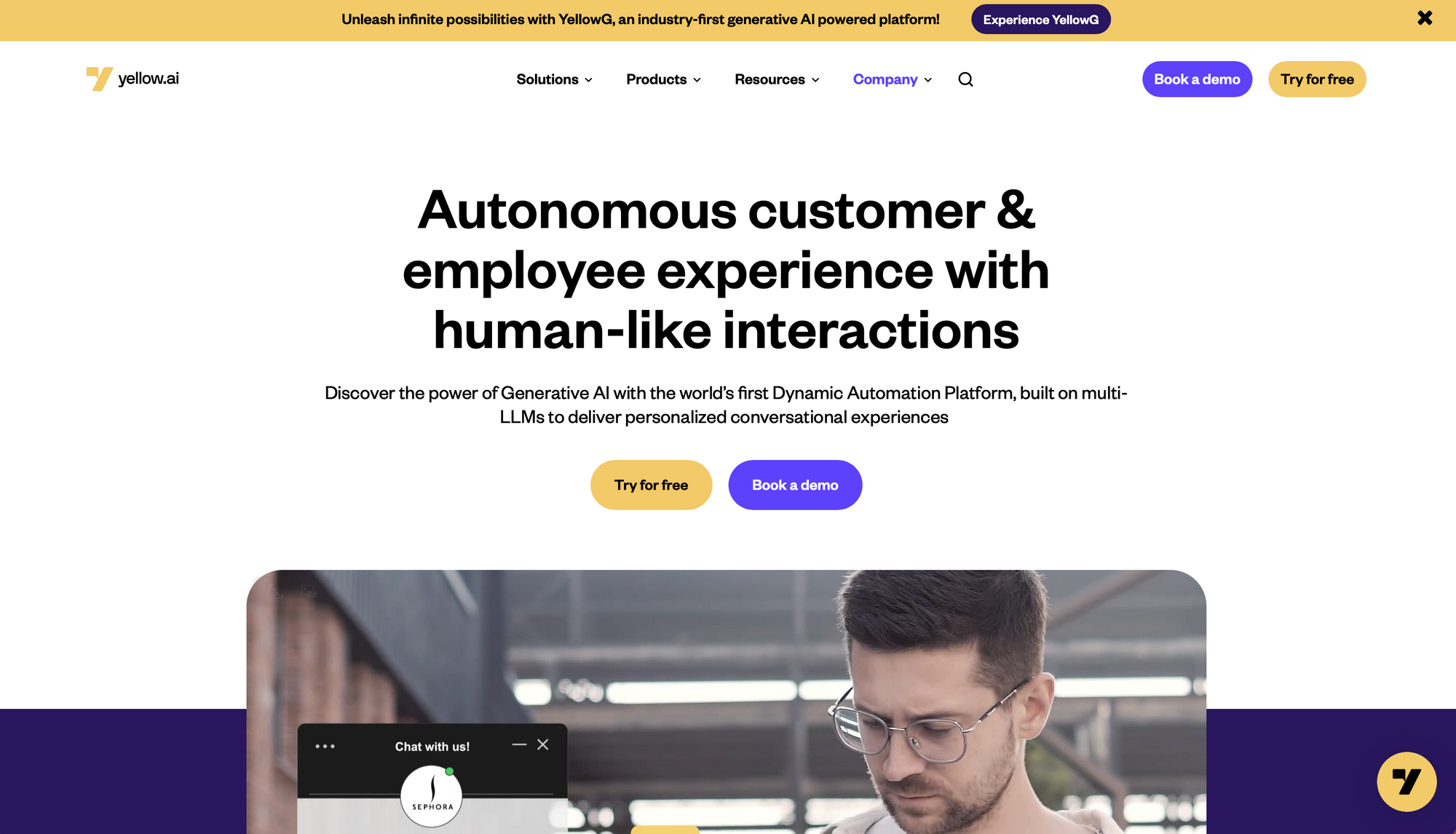 Yellow.ai - Bot belanja untuk e-niaga