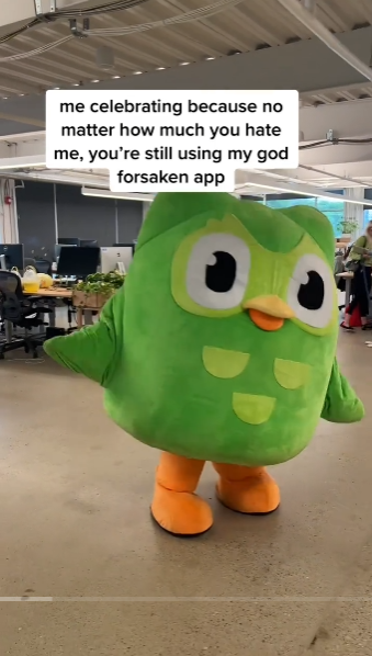 Duolingo 的 TikTok 截圖