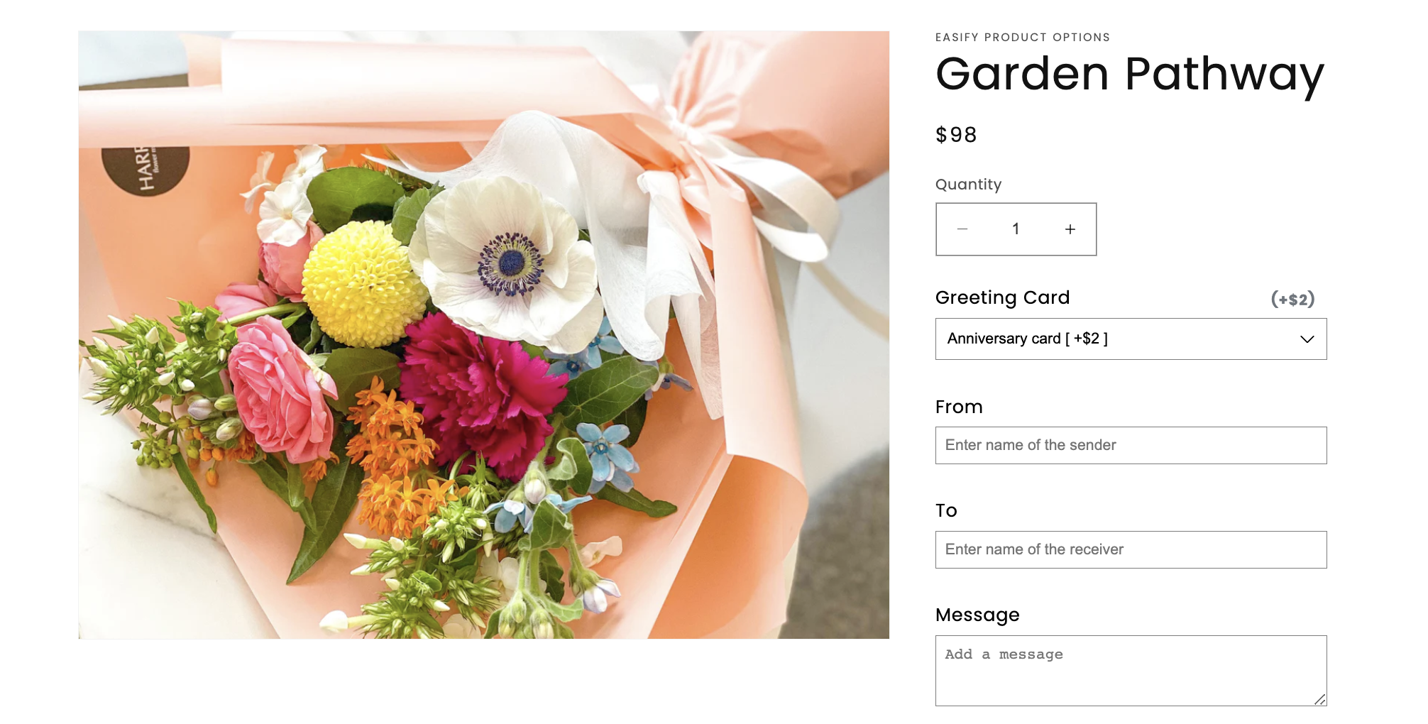 casetă text personalizată shopify