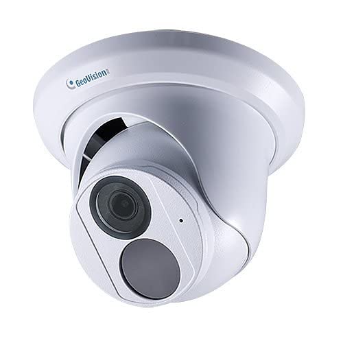 Caméra IP Geovision GV-EBD4704 4MP H.265 Super Low Lux WDR Pro IR Eyeball Dome avec objectif 2,8 mm, microphone intégré