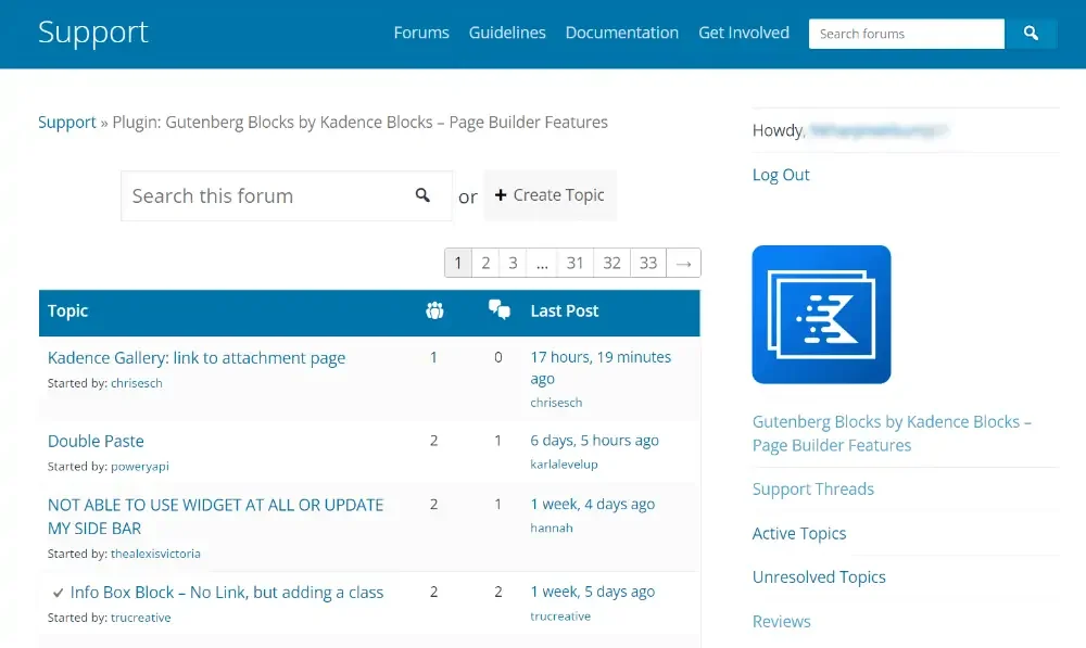 Kadence Blocks Review: vale la pena aggiornare il tuo sito web? 8 Kadence Support & Documentation