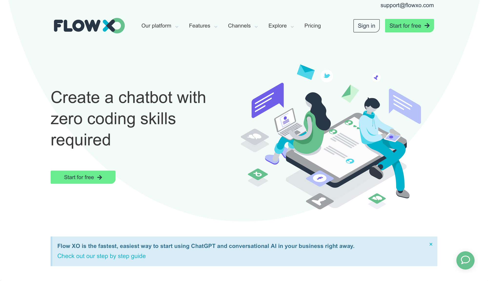 Flow XO – Reise-Chatbots