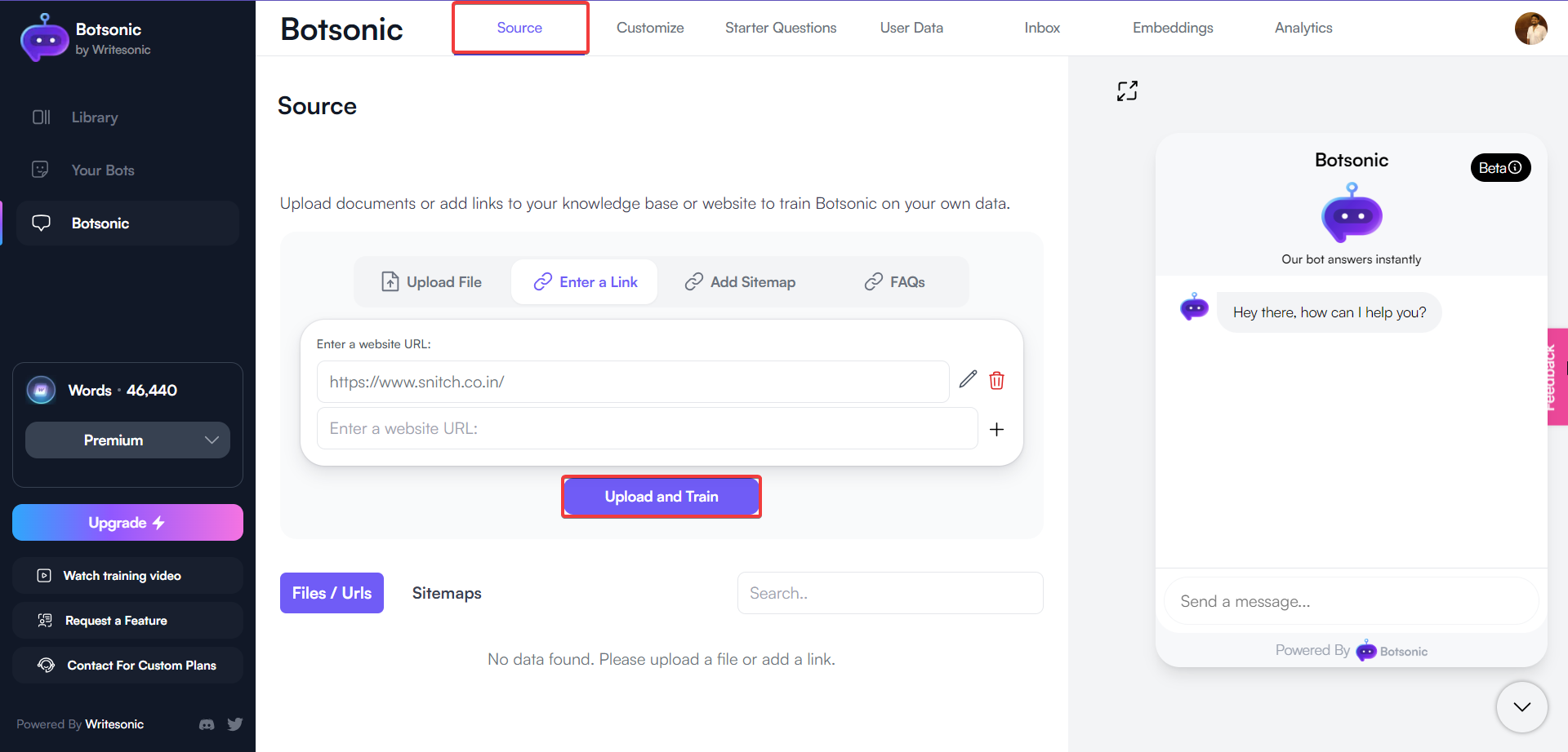 Botsonic: cómo configurar un chatbot de generación de leads