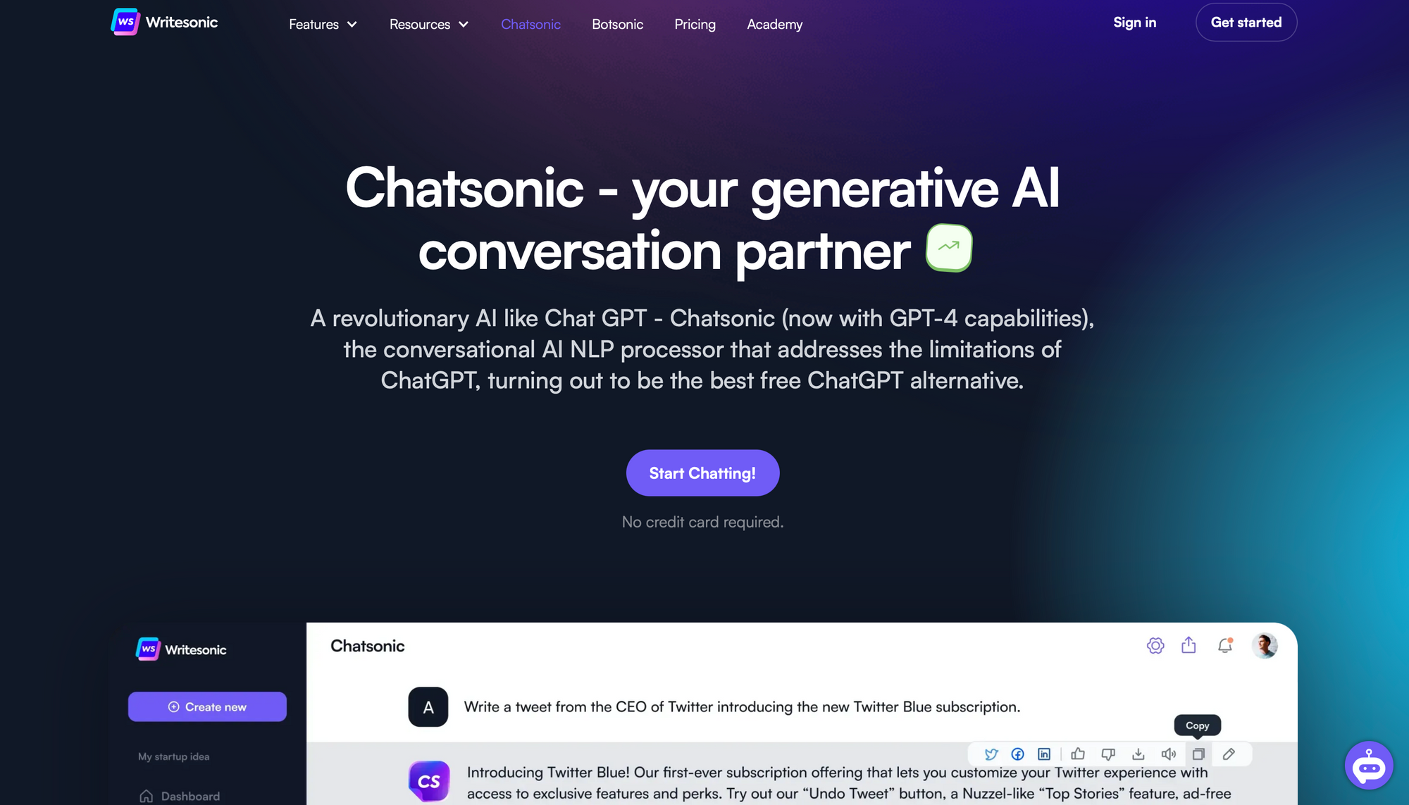 Chatsonic - инструменты искусственного интеллекта B2B