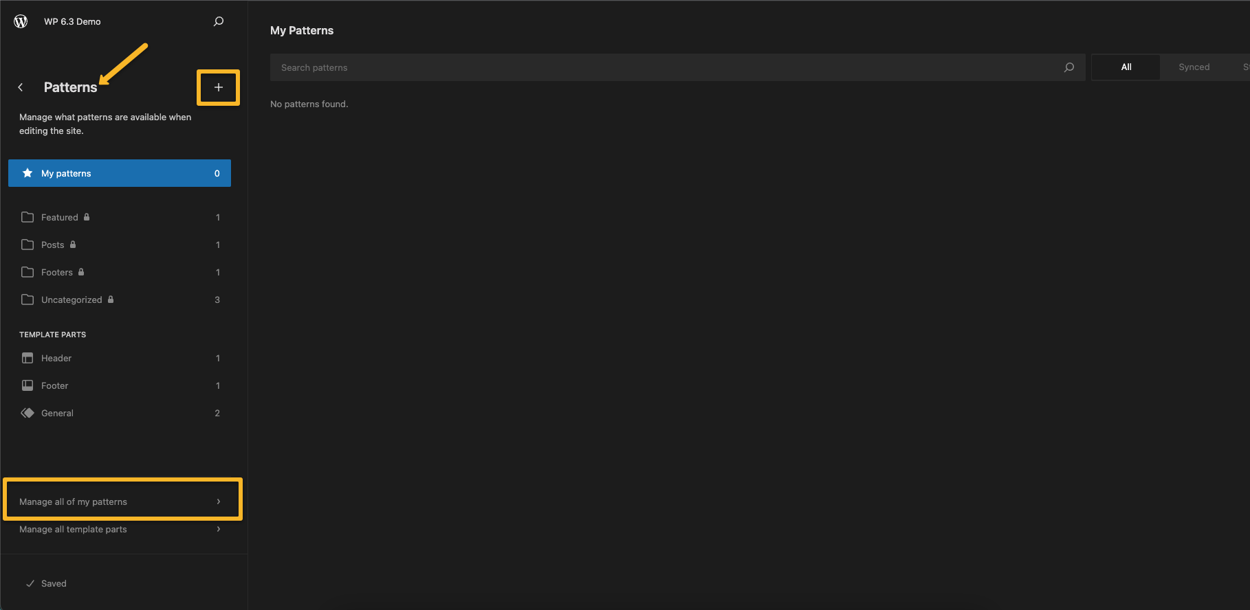 pola khusus di wp 6.3