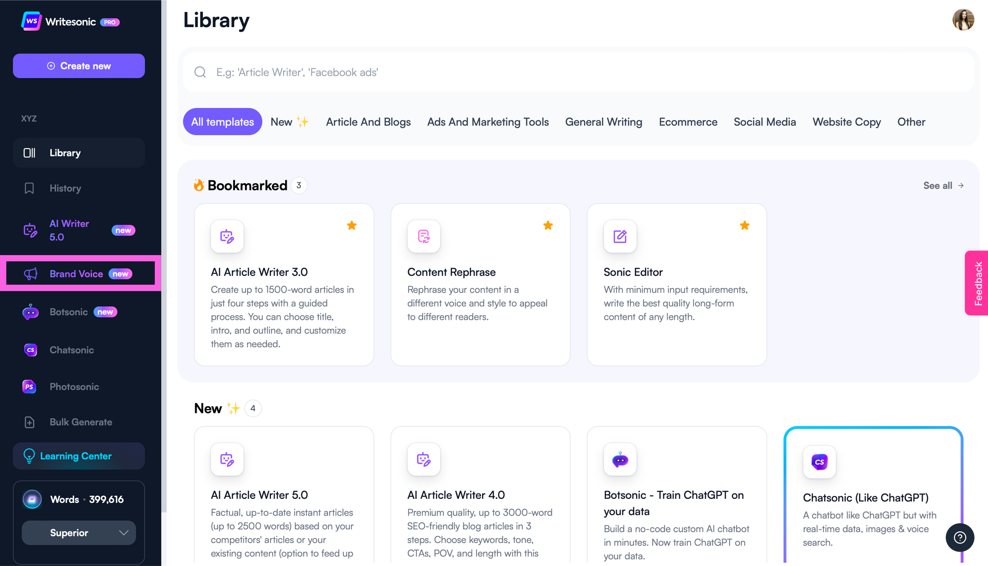 Zbuduj głos swojej marki dzięki Writesonic — tożsamość marki
