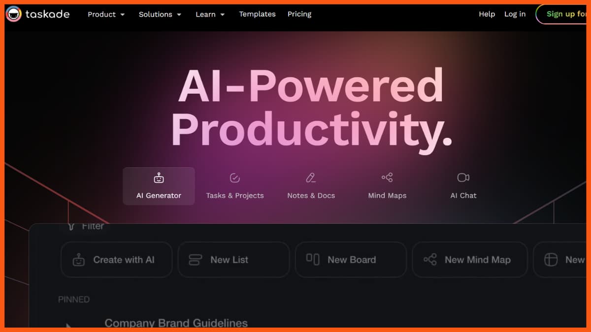 AI 生产力工具 - Taskade