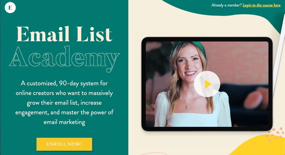 Email List Academy kursu ekran görüntüsü