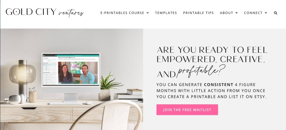 E-yazdırılabilir kurs ekran görüntüsü