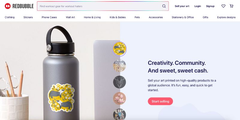 redbubble satıcıları ana sayfası