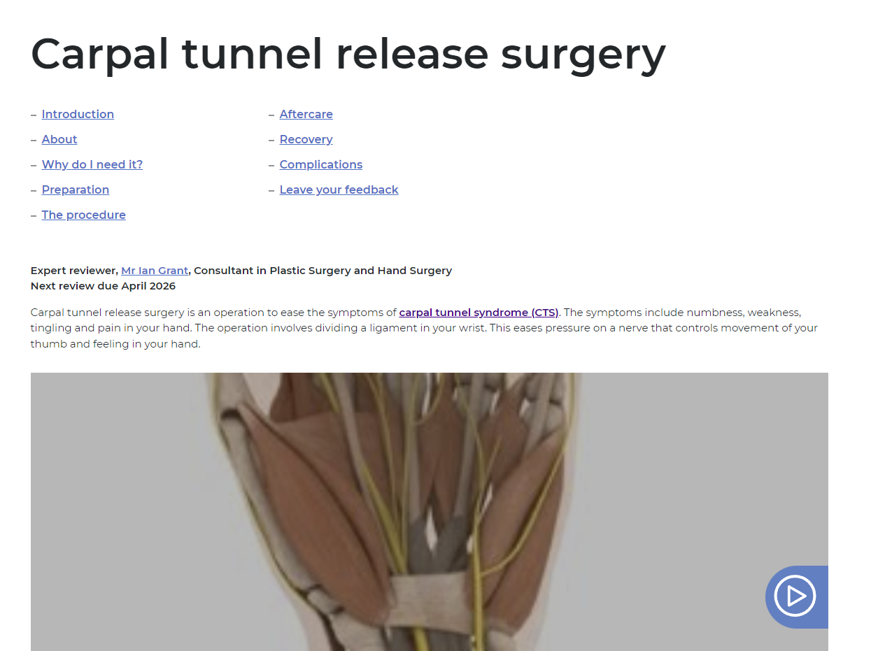 Скриншот блога Bupa