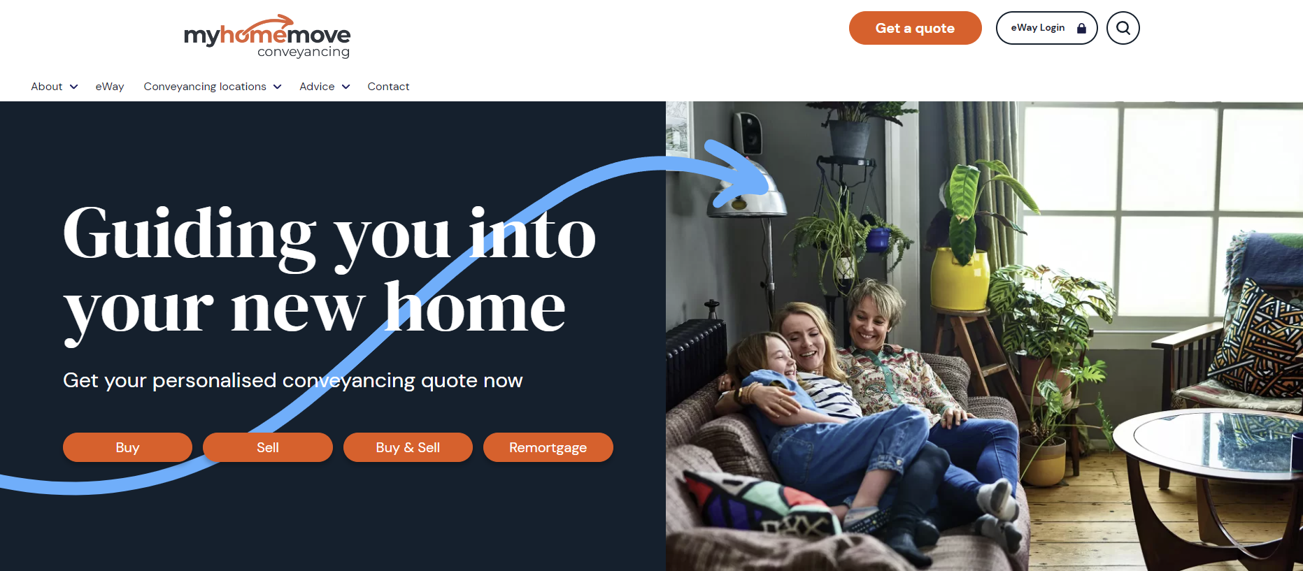 Скриншот сайта моего домашнего переезда