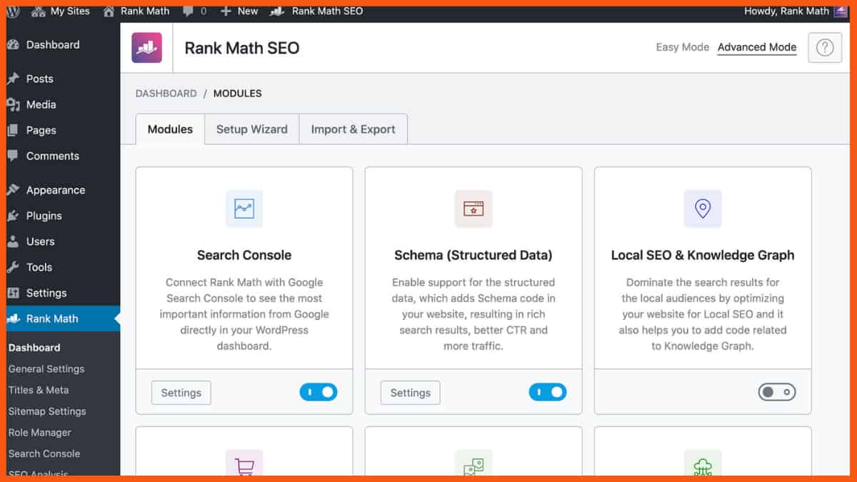 RankMath - strumenti seo per principianti