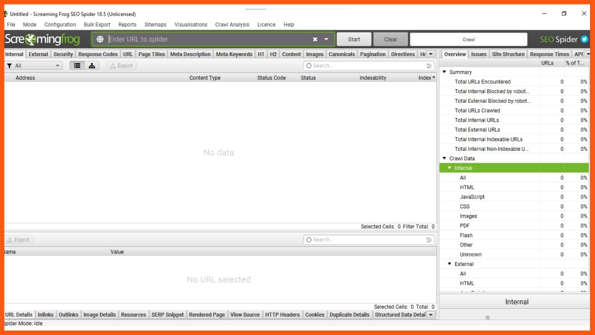Screaming Frog SEO spider - strumento seo sulla pagina