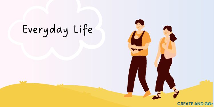 grafis kehidupan sehari-hari