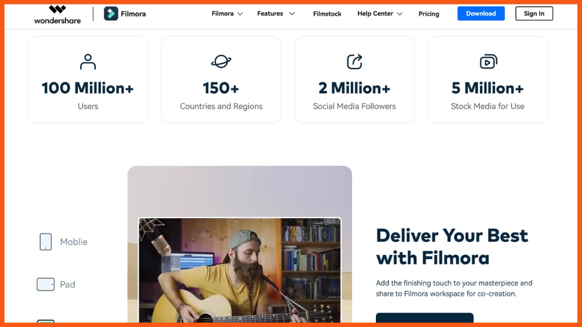 أفضل أدوات تحرير الفيديو التي تعمل بالذكاء الاصطناعي - Filmora Wondershare