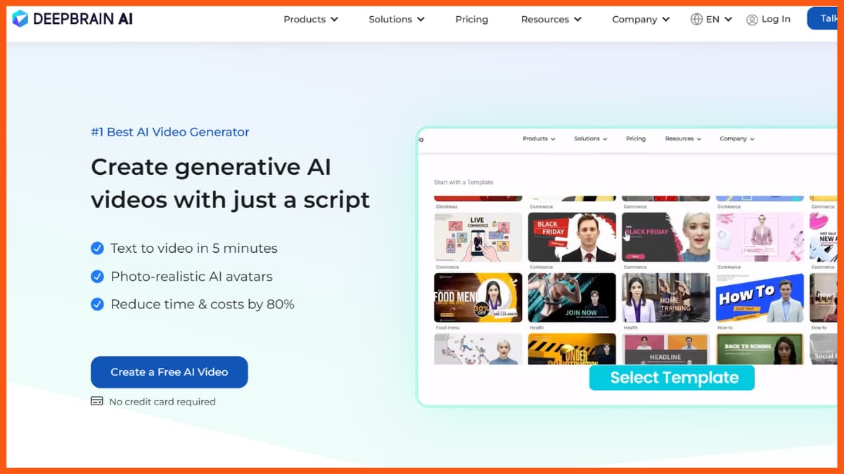 أفضل أدوات تحرير الفيديو التي تعمل بالذكاء الاصطناعي - Deepbrain