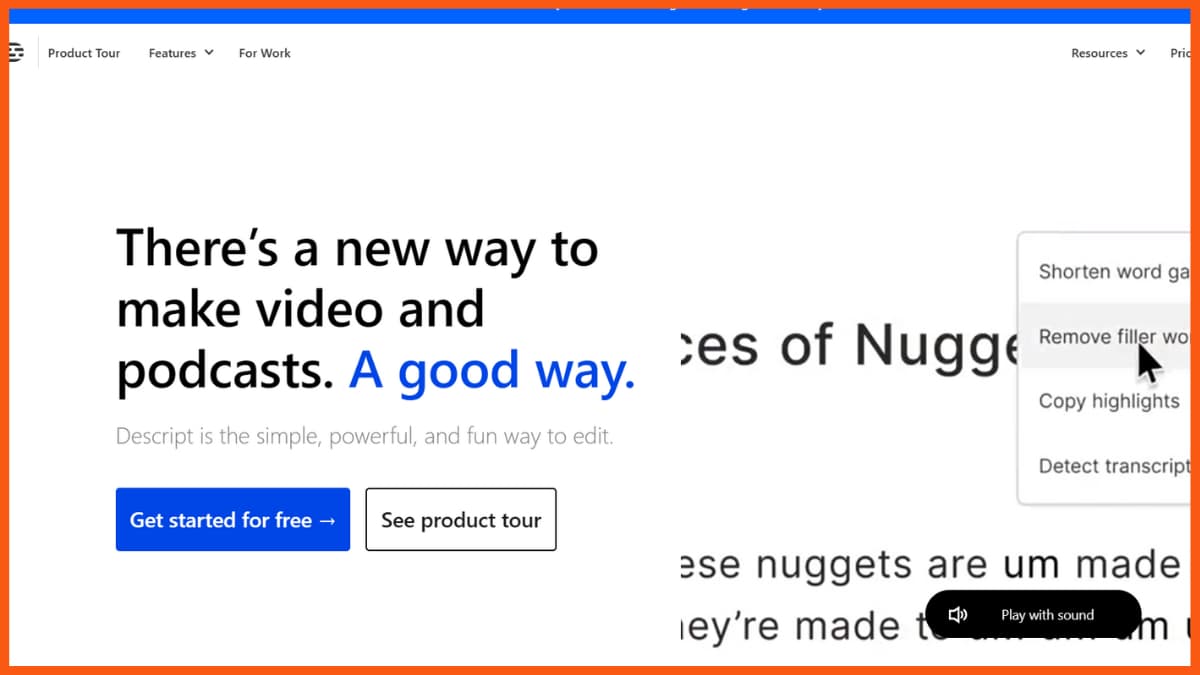 أفضل أدوات تحرير الفيديو التي تعمل بالذكاء الاصطناعي - الوصف