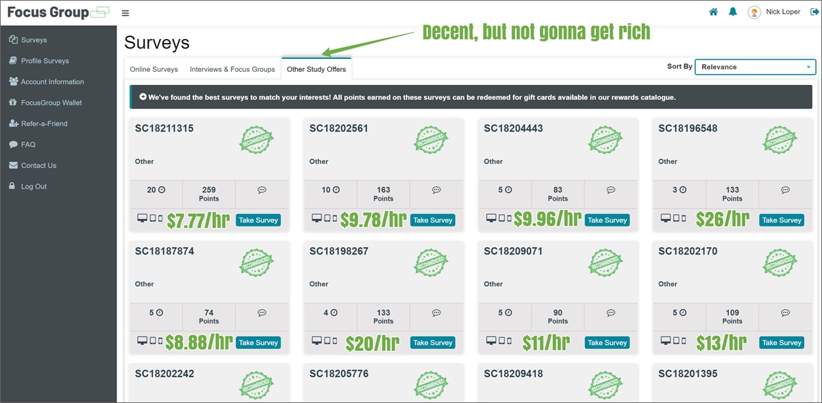 焦点小组其他调查提供