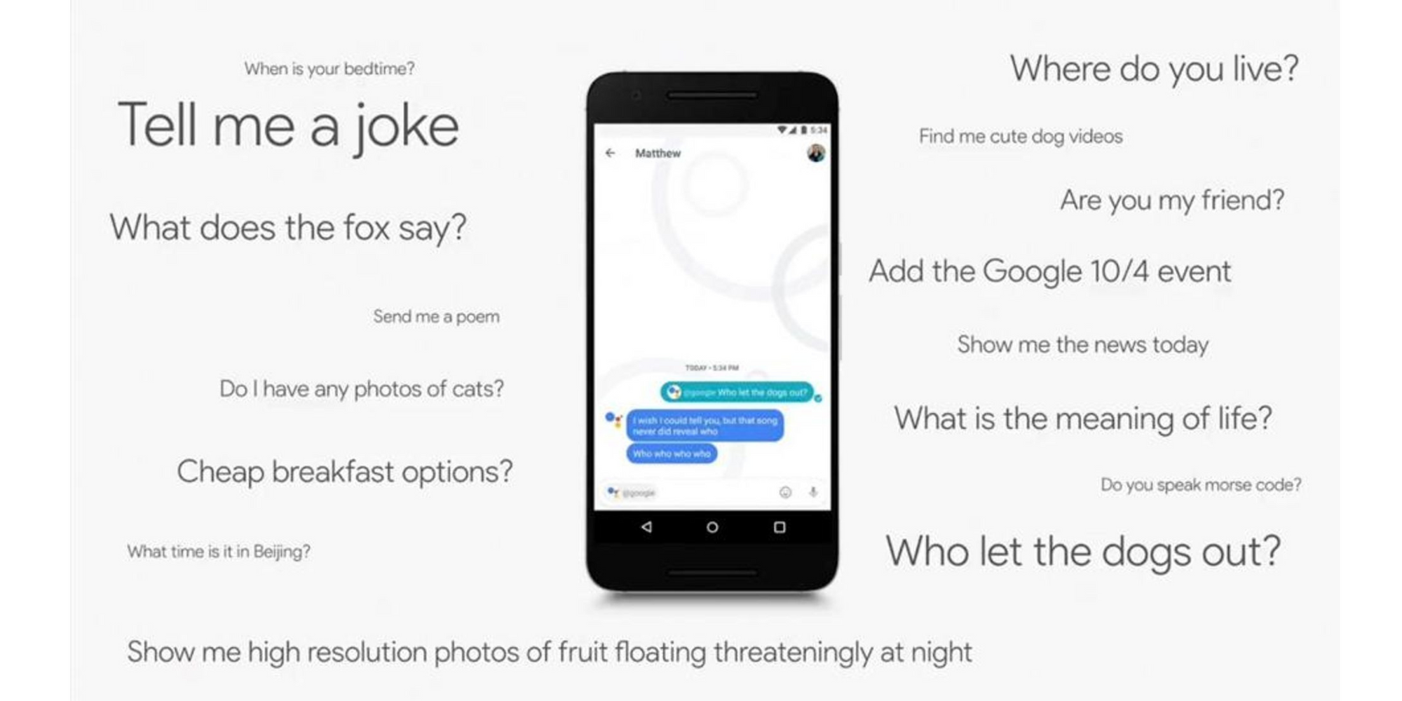 Exemplo de chatbot ativado por voz do Google