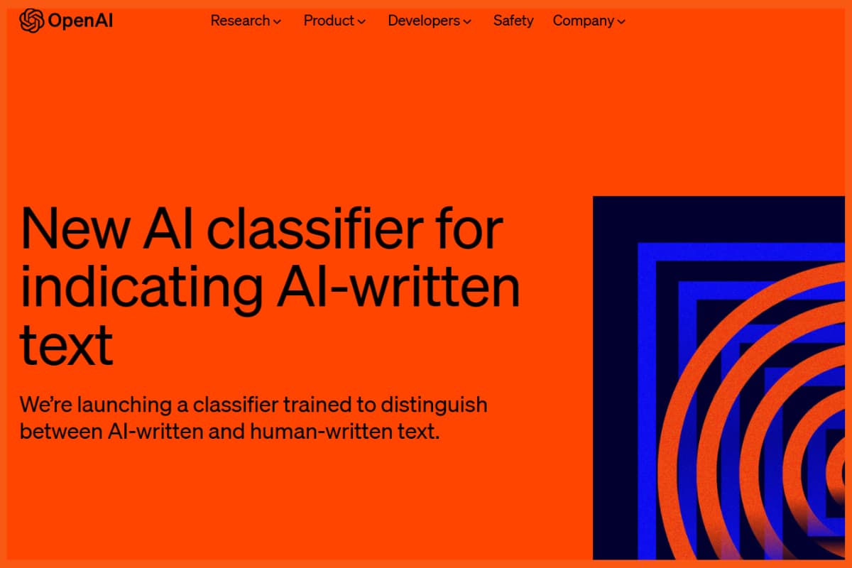 AI 콘텐츠 감지 도구 - OpenAI의 텍스트 분류기