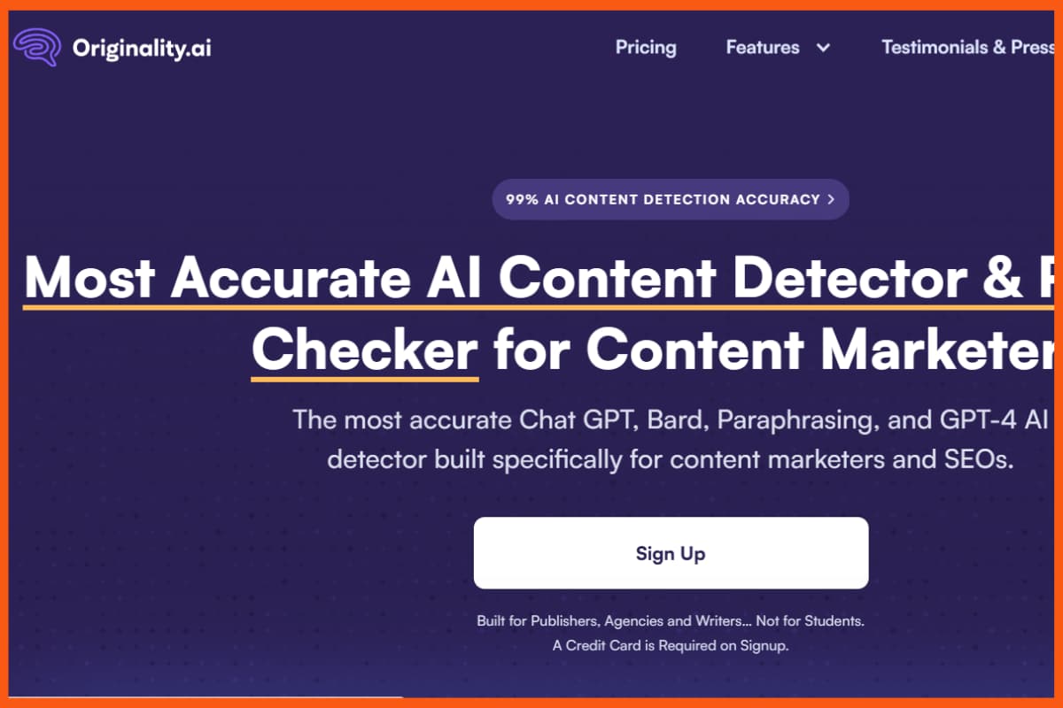 AI 콘텐츠 감지 도구 - Originality.ai