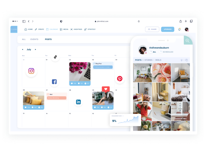 Plann - Sosyal Medya Zamanlayıcı Kodsuz Aracı