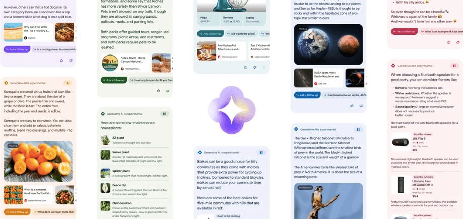 Caselle di risposta per l'esperienza generativa di Ricerca Google