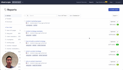 Clearscope AI destekli içerik optimizasyonu
