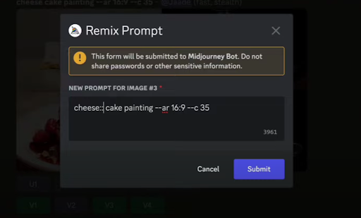 Yolculuğun ortasında yapay zeka sanat oluşturucu
