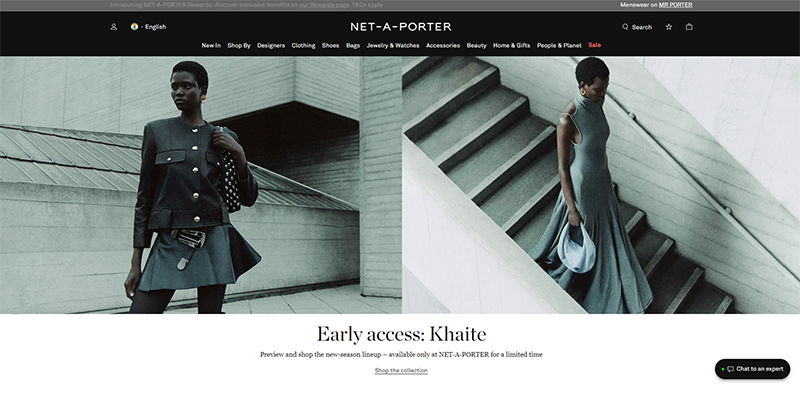 Netaporter-Homepage