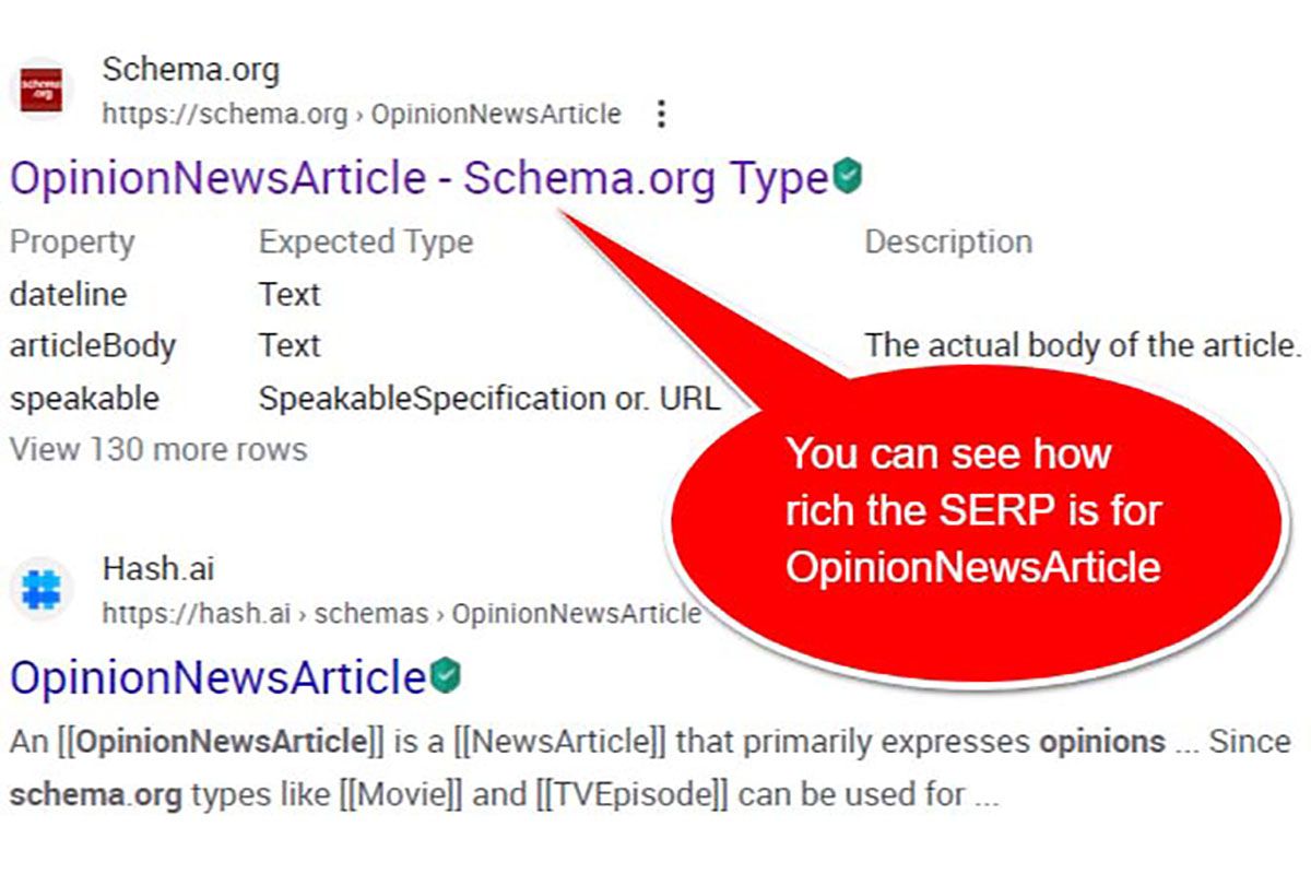 Come utilizzare il tipo di schema Articolo di Opinion News