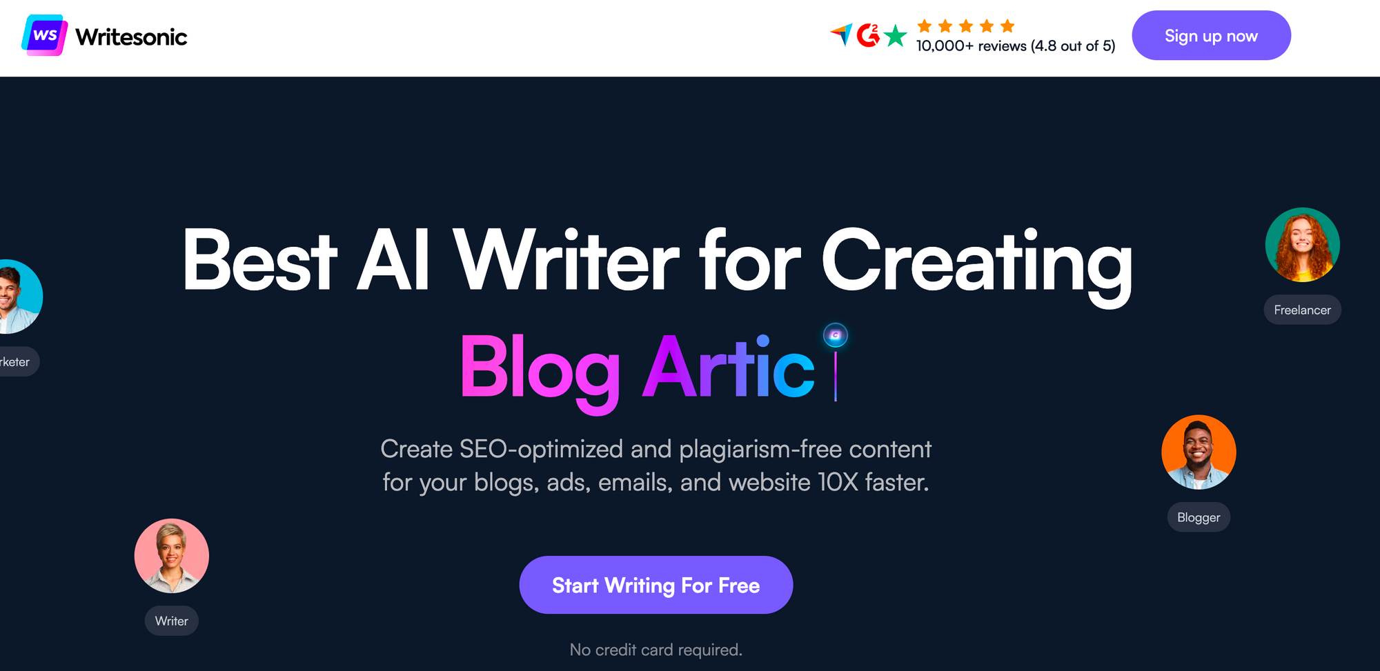 Writesonic: herramientas de marketing de IA