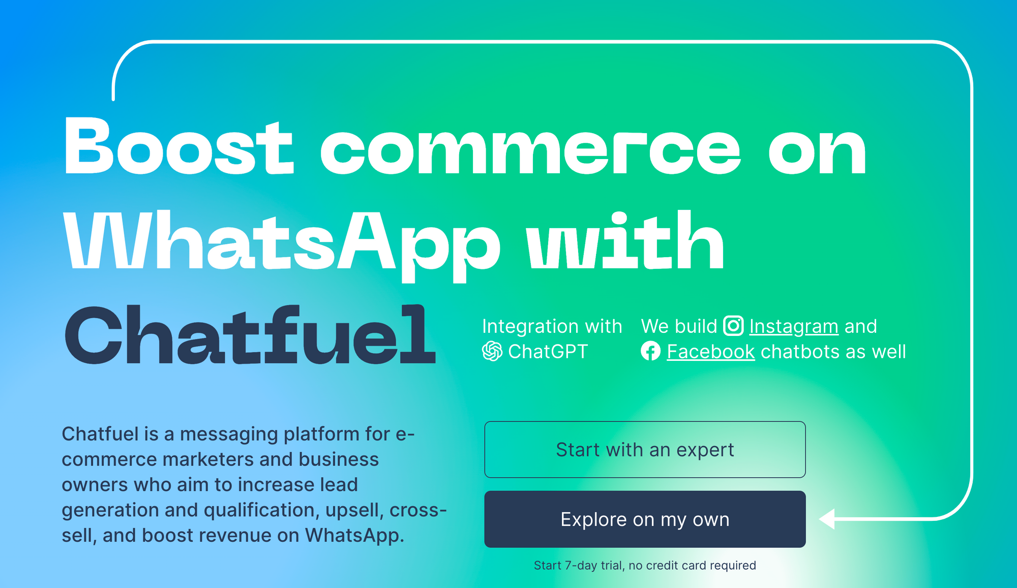 Chatfuel: herramientas de marketing de IA