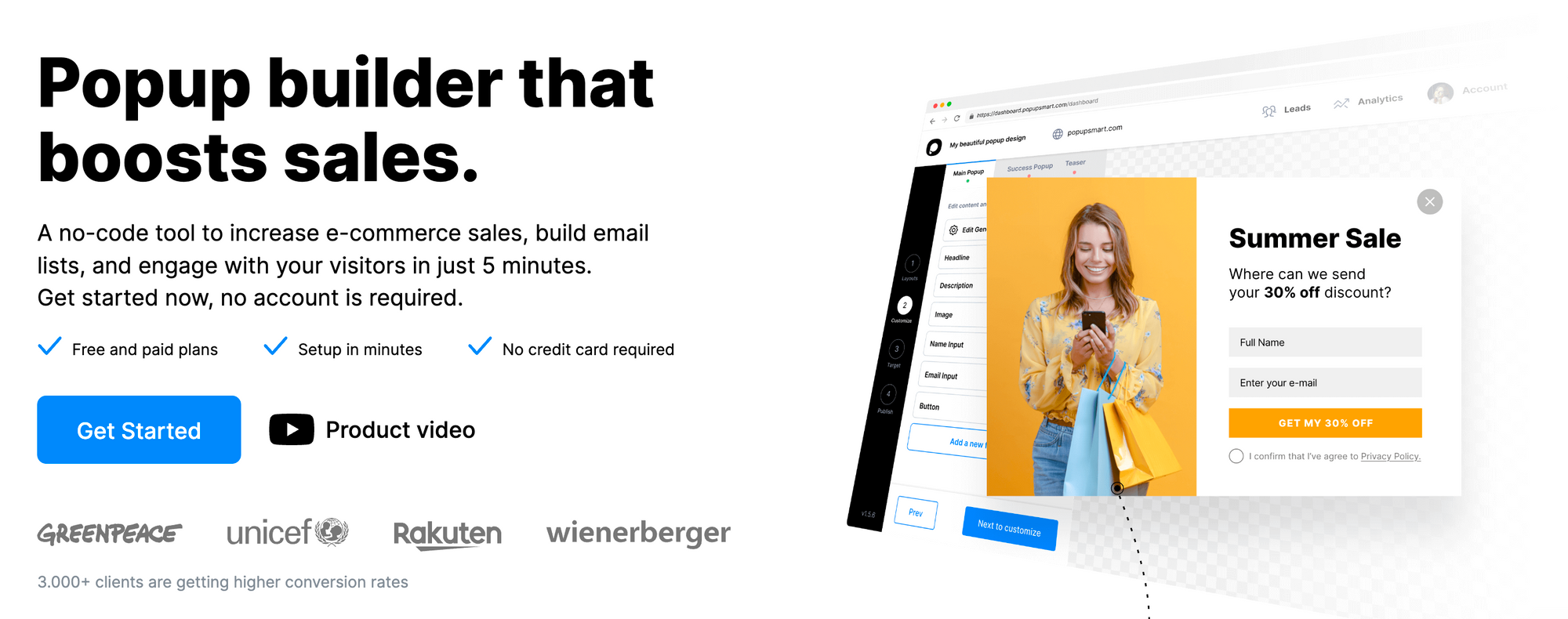Ventana emergente inteligente: herramientas de marketing de IA