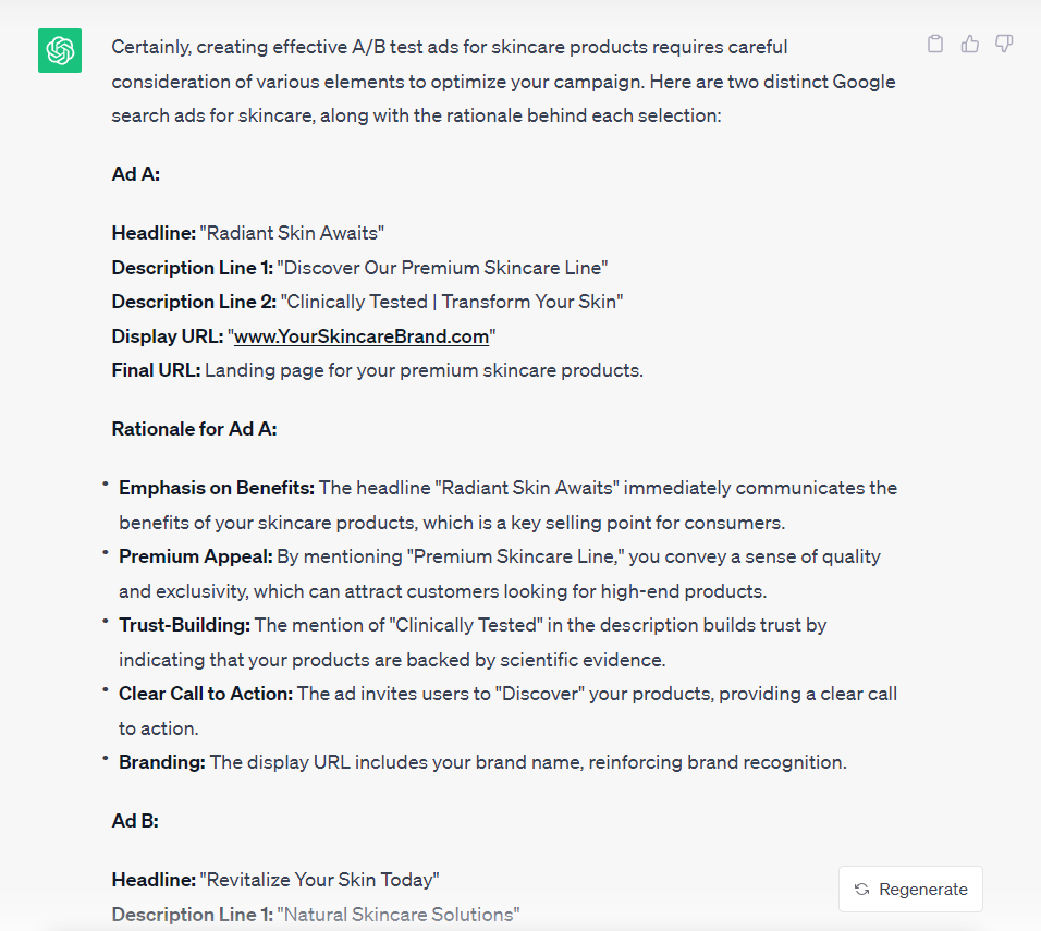 Aviso ChatGPT para Google