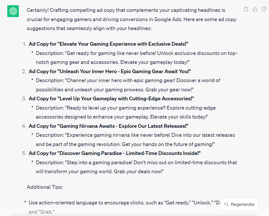 Aviso ChatGPT para Google
