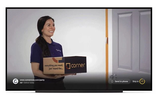 YouTube CTV reklamı örneği