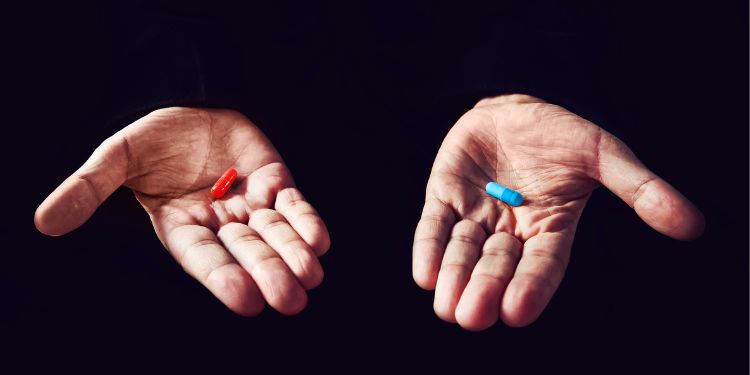 매트릭스에서 알약 선택