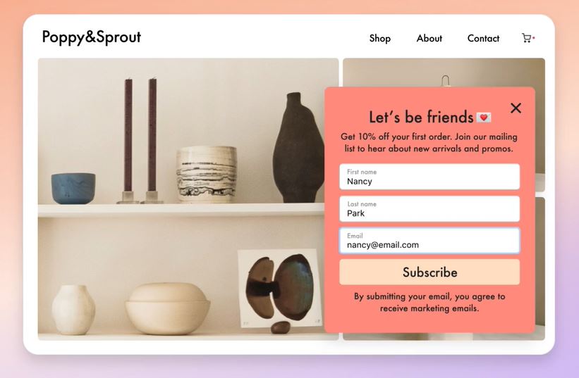 Shopify 表单布局