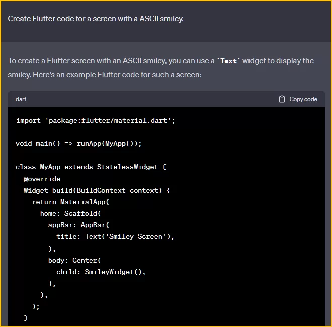 AIが生成したコード