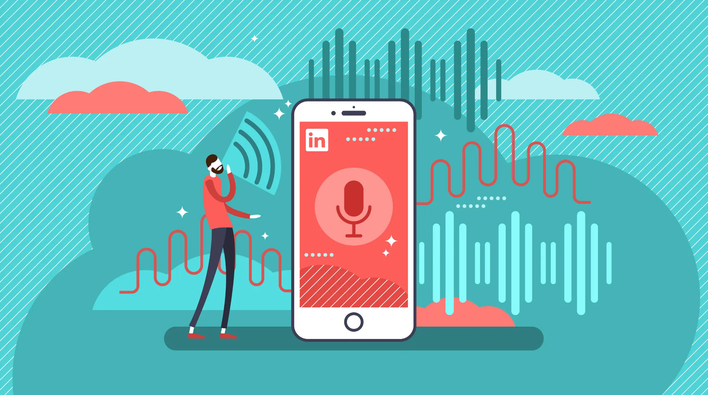 sesli mesaj bağlantılı banner