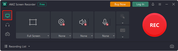 AWZ スクリーン レコーダーのスクリーンショット。