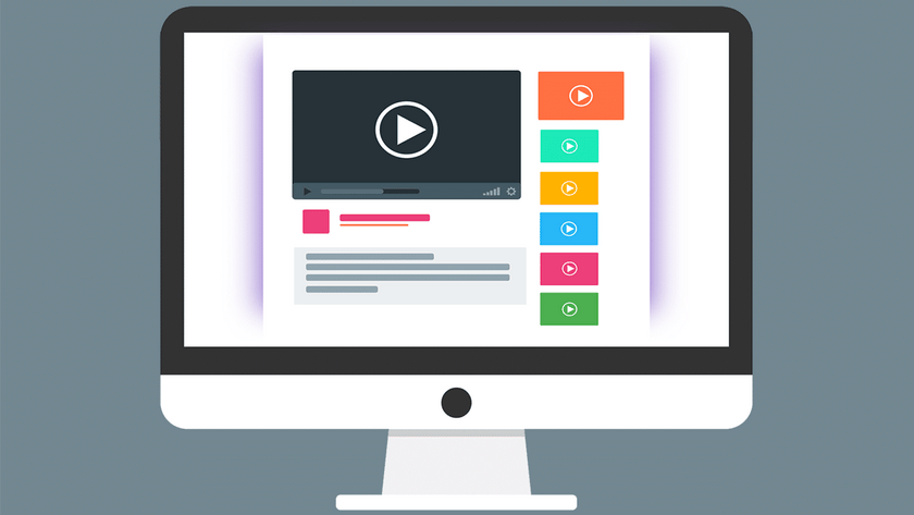 Üzerinde video oynatıcı bulunan bir bilgisayar ekranı.