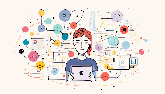 Ilustração da experiência da marca para um cliente