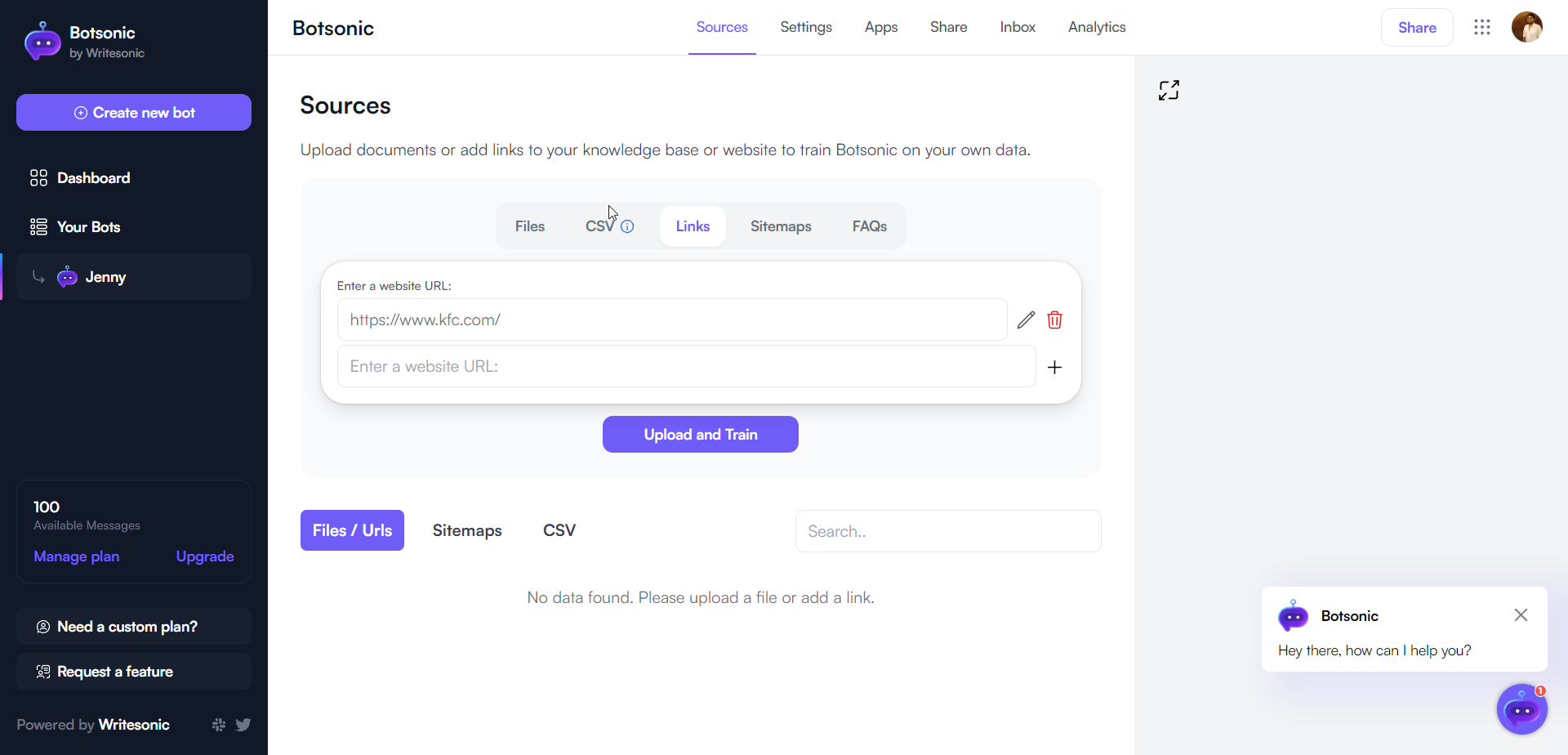 Atendimento ao cliente de IA