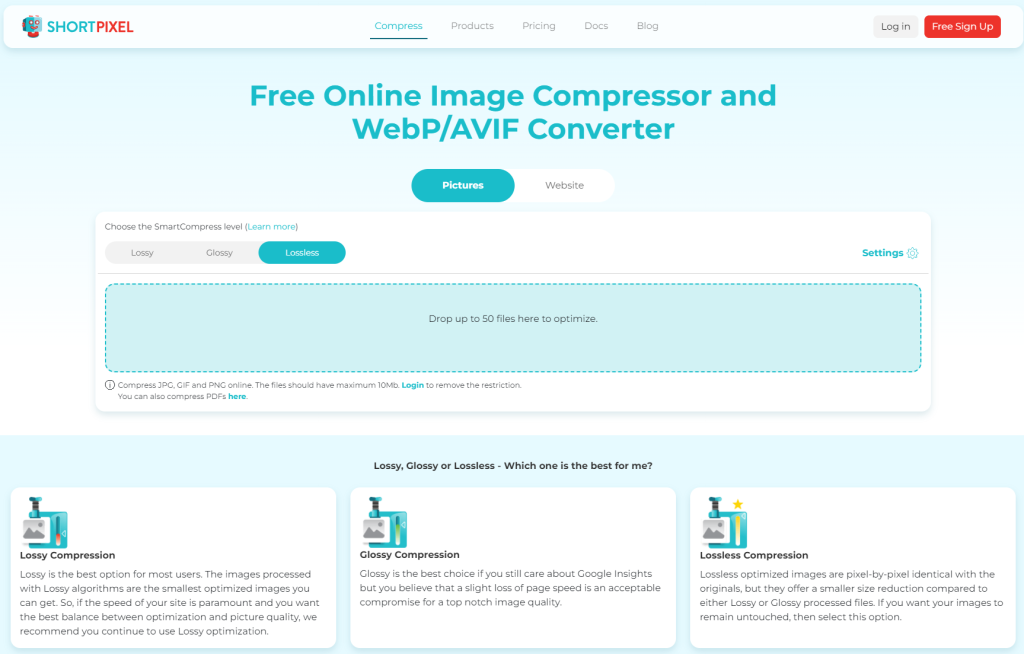 ShortPixel 免費線上圖片壓縮器_1